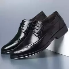 Sapatos de couro genuíno dos homens verão oco para fora plus size luxo homem sapatos de negócios calçados de casamento sapato casual masculino - loja online