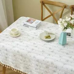 Pequena Margarida Padrão Toalha De Mesa De Mesa, Bordado, Festa De Casa, Retangular, Fluindo Design Floral, Mesa De Jantar Pano, Simples - loja online