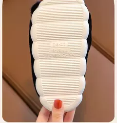 Chinelos panda de pelúcia fofos para crianças, chinelo de algodão para menino e menina, sapato infantil, interior, casa, inverno - comprar online