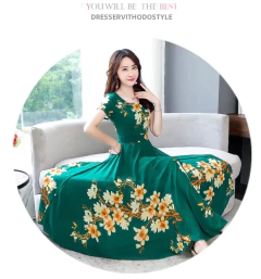 Vestido floral fragmentado para mulheres, roupa elegante, manga longa, comprimento médio, além das fronteiras, estilo coreano, 2023, novo - Wolf Magazine