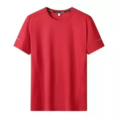 Homens de secagem rápida extragrande em torno do pescoço camiseta de manga curta, verão camisetas esportivas, fitness correndo t-shirt, plus size, 6XL, 7XL, 3pcs - loja online