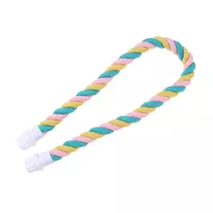 Papagaio pássaro em pé brinquedos corda de algodão brinquedo colorido mastigar poleiros para pássaro balanço arnês gaiola brinquedo para animais de estimação papagaio escalada brinquedos - comprar online
