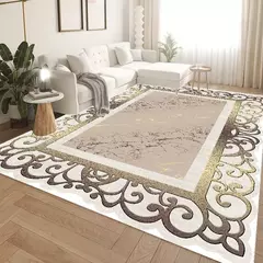 Imagem do Ouro luxuoso grandes tapetes para sala de estar, Europa e América, Villa Hall d