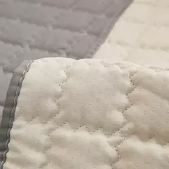 Anti-derrapante tampa do sofá com floco de neve decoração do laço, waffle cobertor acolchoado, sofá tampa do assento, sala de estar moderna, 4 temporada, 1pc - Wolf Magazine