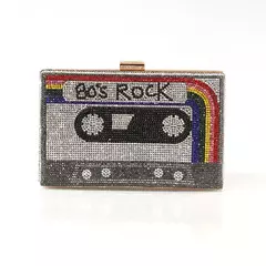Luxo Rhinestone Crystal Clutch Bag para mulheres, saco de noite, bolsa do casamento, bolsas de ombro, bolsas de dinheiro, fita cassete, moda - comprar online