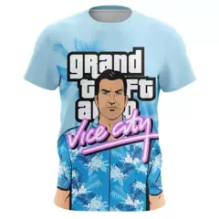 Camisetas de manga curta superdimensionadas para homens e mulheres, Game GTA Tops, T-shirt impresso 3D, Grand Theft Auto Vice City, roupas infantis, moda - Wolf Magazine