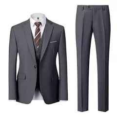 Conjunto de terno casual masculino de negócios, jaqueta masculina, blazers, calças, calças, colete, colete, moda, 2023 na internet