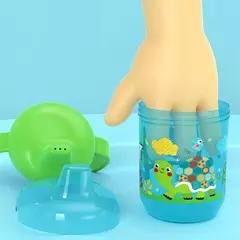 Beber Copo com Tampa Dupla Alça Flip, Bonito Duckbill Cup, BPA Free, Bebês à prova de vazamento Copos de água na internet