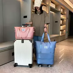 Multi-Function Wheel Travel Bag, Ultra-Light, separação portátil, seco e úmido, armazenamento de bagagem, grande capacidade, Fitness Bag