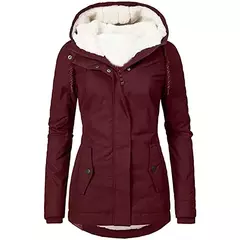 Casacos com capuz com zíper para mulheres, parkas soltas com bolsos, manga cheia, grossos e quentes, jaquetas monocromáticas, casuais e soltas, outono e inverno, 2023 na internet