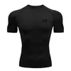 Camisa respirável Rashguard de compressão masculina, ajuste seco, camiseta esportiva MMA Fitness Gym, camisa de corrida, alta qualidade