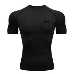 Camisa respirável Rashguard de compressão masculina, ajuste seco, camiseta esportiva MMA Fitness Gym, camisa de corrida, alta qualidade