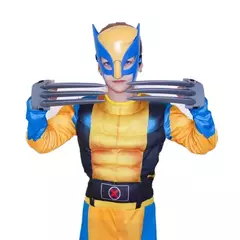 Imagem do Wolverine Cosplay fantasia para crianças, filme, máscara de luxo, Halloween, Natal, crianças, super-herói, adereços de fantasia, ano novo