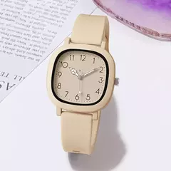 Relógio de Pulso Quartzo de Silicone feminino, Pulseira Casual, Relógio Simplicidade, Marca Original, Presente para Senhoras, Nova Moda - loja online