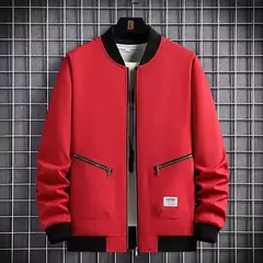 Imagem do Casaco bombardeiro masculino com zíper, casaco plus size, 7XL 8XL e 9XL, casaco para outono e inverno