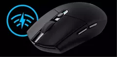 Logitech-g304 mouse gamer sem fio, sensor hero 12k, 12000dpi, 6 botões programáveis, compatível com pc e macos