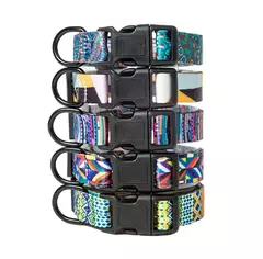 Coleira e coleira para animais de estimação, conjunto para pequenos, médios e grandes, coleira para caminhada, estilo boêmio, filhote de cachorro, gato, suprimentos para animais de estimação, bulog, chihuahua