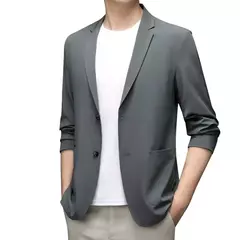 Blazer ultrafino e leve para homens, jaqueta casual, terno elástico respirável, sólido, anti-rugas, tamanho grande, primavera, outono - comprar online