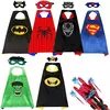 Capas de cosplay de super-heróis para meninos e meninas capitão américa hulk spiderman fantasia capas presente de festa de aniversário de halloween