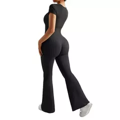 Imagem do Macacão Push Up para Mulheres, Conjuntos Esportivos, Roupas de Yoga, Macacão Preto, Macacão, Ginásio Fitness, Roupa Esportiva, 2024