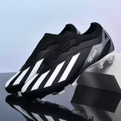 Sapatos de futebol antiderrapantes masculinos, chuteiras esportivas ao ar livre, botas de futebol ultraleves, sapatos de treinamento, match sport, menino, grama, unissex, novo