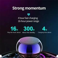 Sem fio bluetooth m3 portátil pequena arma de aço metal pesado estéreo subwoofer ao ar livre mini alto-falante na internet