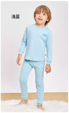 Conjuntos de pijamas de algodão de manga comprida infantil, para crianças, meninos, meninas, novo, outono, 2, 4, 5, 6, 8, 12, 14 anos na internet