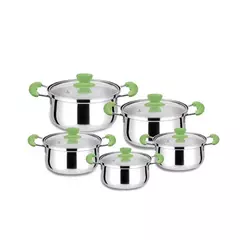 Aço inoxidável Hot Pot Set, Panelas, Sopa Pot, Steamer Presente, 16cm18cm 20cm 22cm, 24cm, Utensílios de cozinha, Atacado, 10 Pcs - loja online