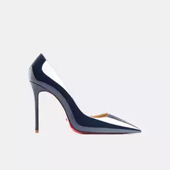 Bombas de couro genuíno para mulheres, fundo vermelho, dedo apontado, salto alto, estilete elegante, sapatos femininos, tendência luxuosa, 44, 2024 - comprar online