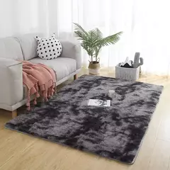Tapete macio cinza luxuoso para sala de estar, Tapete de veludo macio, Tapete antiderrapante, Decoração de casa, Cobertor para crianças - comprar online