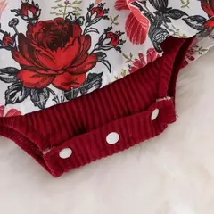 Vestido para a menina do verão, macacão listrado, roupa do algodão, projeto floral, para o recém-nascido - loja online