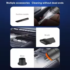 Aspirador de carro sem fio, sem fio, robô de limpeza portátil, aspiradores automáticos, sucção forte, 6000Pa - comprar online