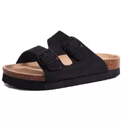 Litfun-Sandálias masculinas e femininas de praia em cortiça, sapato de praia d - comprar online