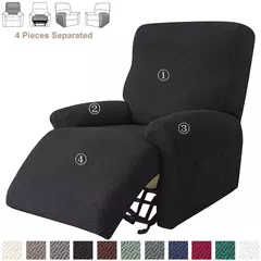 Jacquard Stretch Reclinável Sofá Covers, Poltrona elástica Split, Capa de cadeira antiderrapante, Cadeiras Lazy Boy, Slipcovers para sala de estar na internet