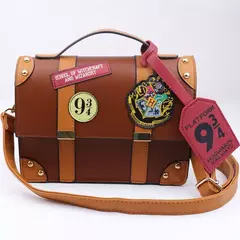 Harry potter hogwarts magia escola pu bolsa de ombro plataforma universitária 93/4 bolsa de couro pu caixa bolsa para meninas e mulheres na internet