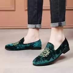 Sapatos de couro de camurça para homens, sapatos de casamento, sapatos baixos Oxford, mocassins bordados, tamanho grande, alta qualidade, designer, luxo, festa - Wolf Magazine