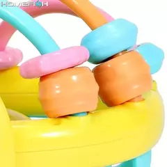 Plástico sino chocalho boneca para o bebê, brinquedo bendy, desenvolver a inteligência, 0-12 meses, 1pc, 10cm - loja online
