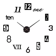 Imagem do Grande Espelho Acrílico Adesivos Relógio De Parede, 3D DIY Relógios De Quartzo, Design Moderno, Relógios De Moda, Sala De Estar, Home Decor, Horloge, 2023