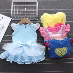 Baby Romper TUTU Vestido Com Headband Infantil Baby Princess Girl Roupas Tamanho 3-18M Cute Design Baby Dress Party Trajes - Wolf Magazine