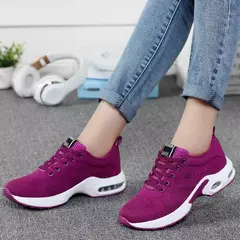 MAEDEF-Sapatos de malha leve respirável feminino, calçados esportivos casuais femininos, sapatos de treinamento antiderrapante ao ar livre, nova moda, verão