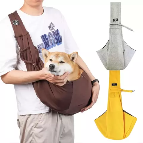 Bolsas de ombro para viagem ao ar livre para animais de estimação, bolsa transportadora para cães, bolsa tipo estilingue para cachorros, suprimentos para transporte de animais de estimação