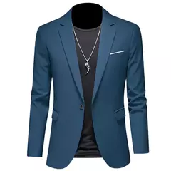 Blazers boutique casuais masculinos, jaqueta monocromática, terno slim fit, casaco de lazer, boutique de moda, novo, 2023 na internet