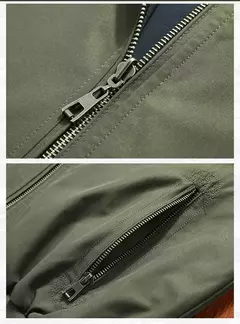 Jaqueta casual dupla face masculina, casaco de gola alta, jaquetas da moda, nova chegada