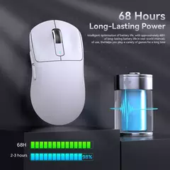 Ataque tubarão x3pro/x3 mouse sem fio, pixart paw3395, 26k dpi, luz, para jogos macro, laptop/win/mac na internet