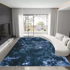 Tapete estilo mármore nórdico para sala de estar, tapete luxuoso de decoraçã - loja online