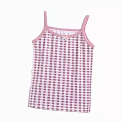 Colete infantil de gola redonda de algodão puro, regata feminina, tops de tiras, shorts boxer de cuecas, roupa de verão, 3-8 anos