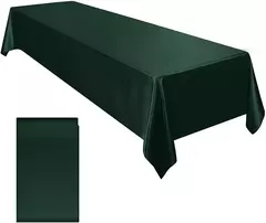 Imagem do Retângulo casamento cetim toalha de mesa 57x10 2 polegada brilhante suave cobertura de mesa de seda para banquete de casamento aniversário mesa de jantar decoração