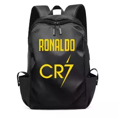 Mochila portátil impermeável para homens, mochila impressa super estrela do futebol, sacos de livros escolares universitários, menino e menina, CR7 - loja online