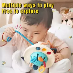 Imagem do Baby Montessori Desenvolvimento Sensorial Brinquedos Educativos, Puxar Cordas, Dedo Grasp Training, Early Learning Toy, Dentição BPA Free, 1-3 Anos