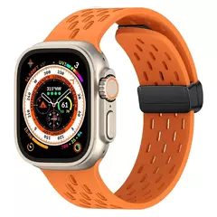 Pulseira de silicone para Apple Watch Band, 49mm, 45mm, 44mm, 42mm, 40mm, 41mm, 38mm, pulseira para iWatch Series 9, 8, SE, 7, 6, 5, 4, 3, ultra 2 - Wolf Magazine